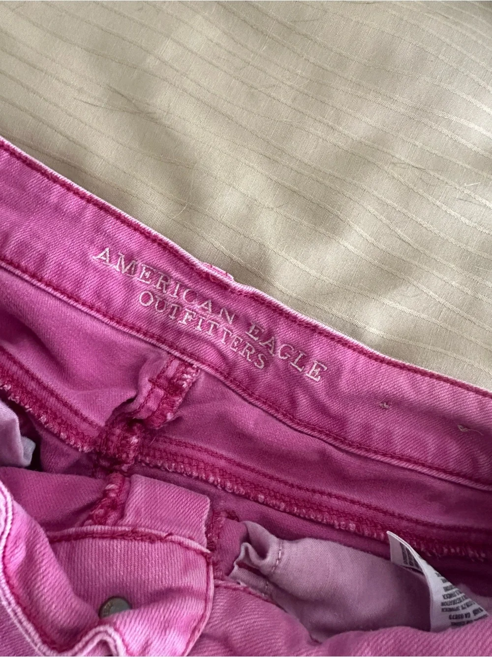 American Eagle Outfitters Pink Denim Cutoff Shorts